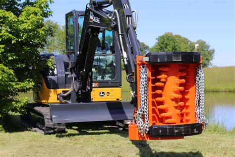 mini digger mulcher|forestry mulcher for mini excavator.